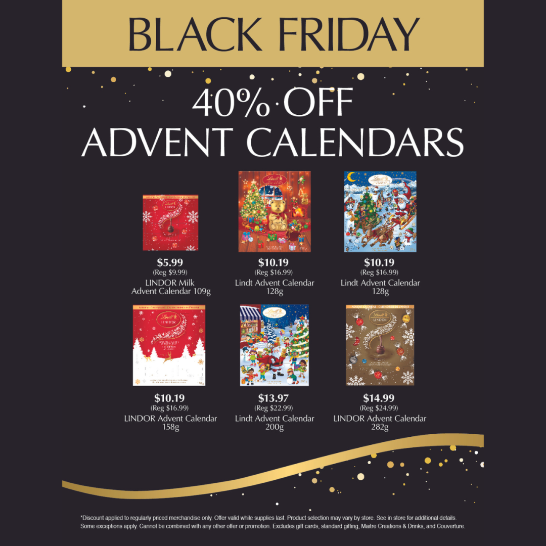 Lindt Black Friday Starts Now! Vaughan Mills