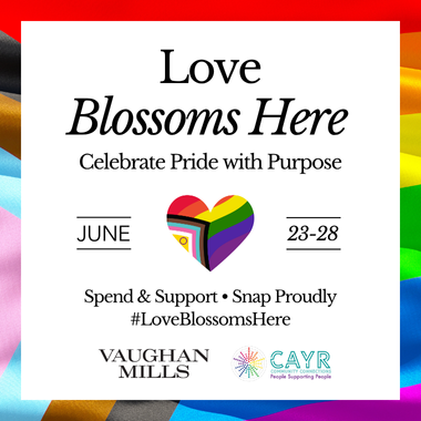 Love Blossoms Here June 23-28 Vaughan Mills Love Blossoms Here, June 23-28 at Vaughan Mills promo