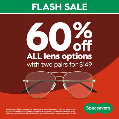 60% Off All Lens Options With Two Pairs for $149 icon