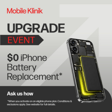 Upgrade Event – Get a $0 iPhone Battery Replacement* icon