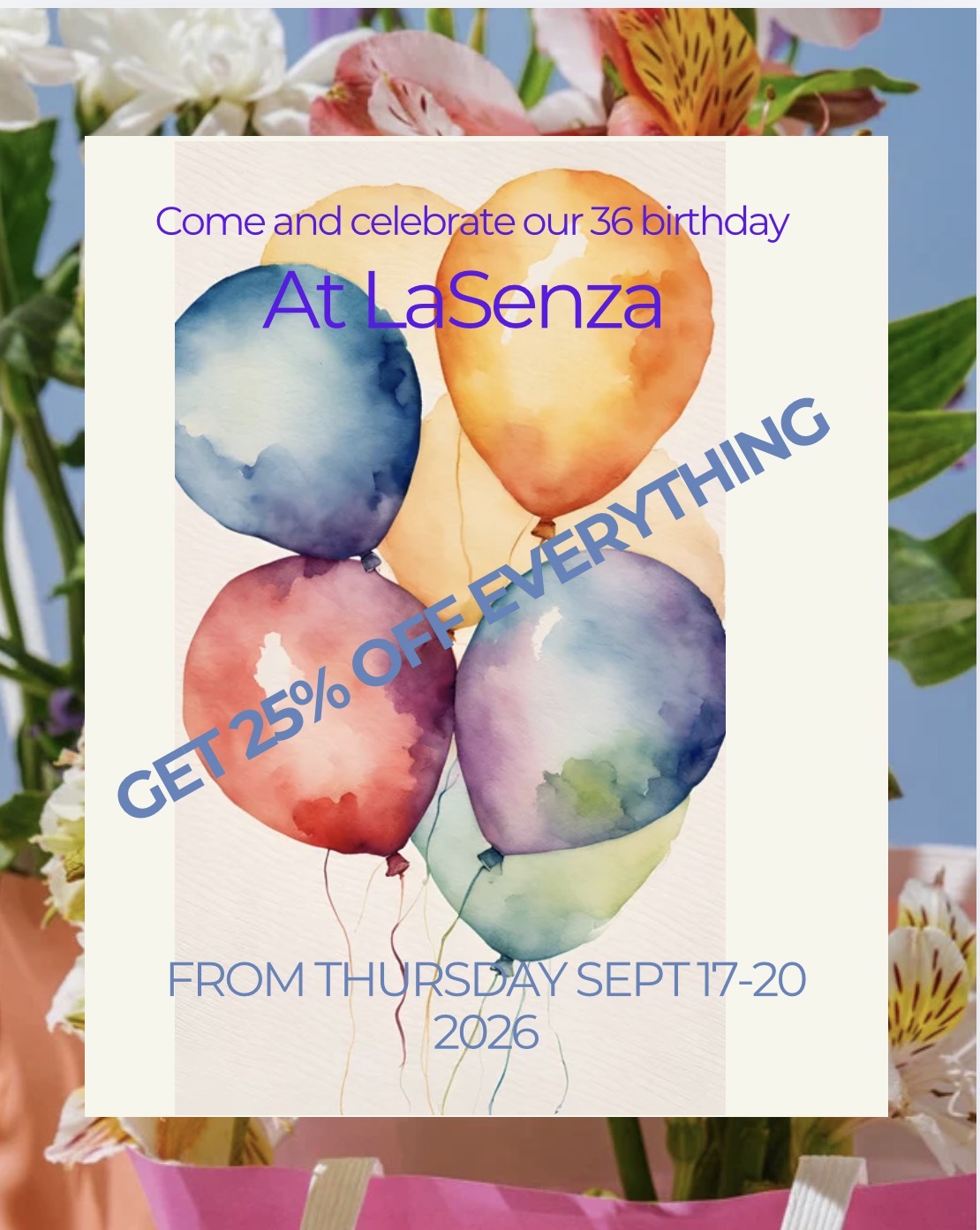Come and Celebrate LaSenza 36 Birthday With Us icon